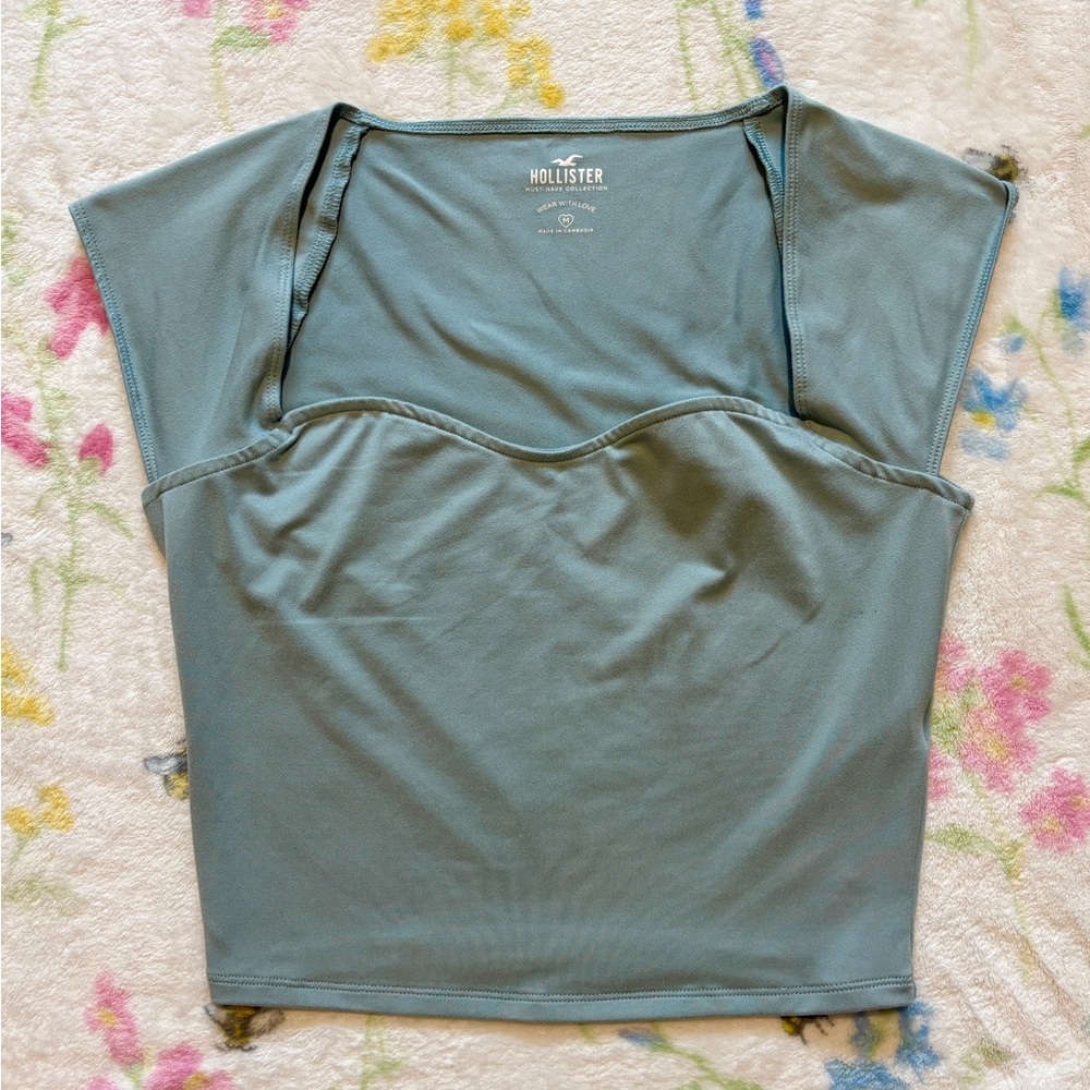 Green Blue Hollister Top